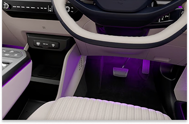 Kia Carens Clavis EV 64-color ambient light and footwell lamp